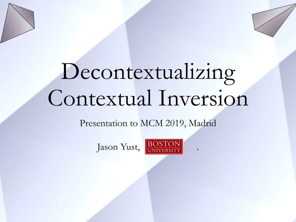 decontextualizing contextual inversion