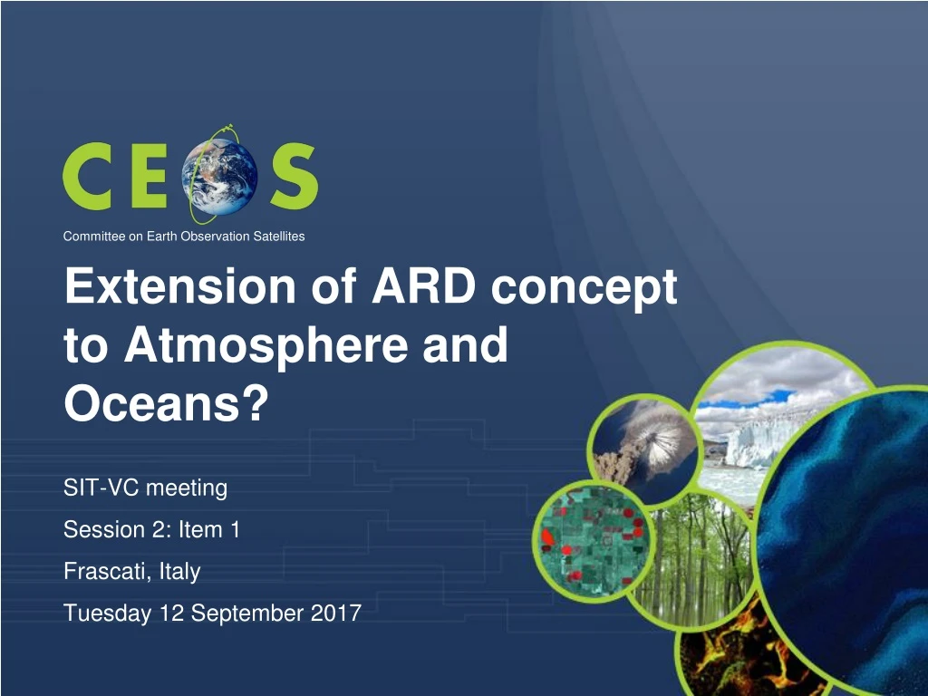 extension of ard concept to atmosphere and oceans