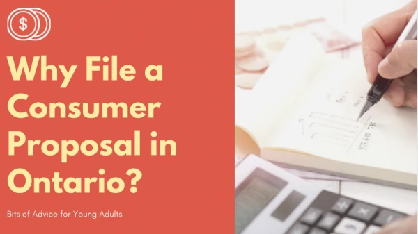 Filing a consumer proposal in Ontario