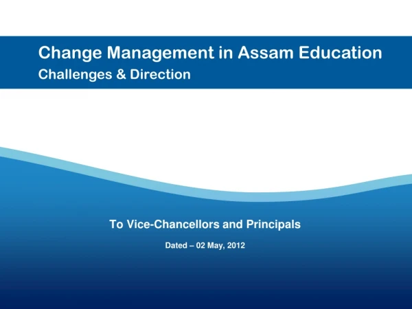 To Vice-Chancellors and Principals Dated – 02 May, 2012