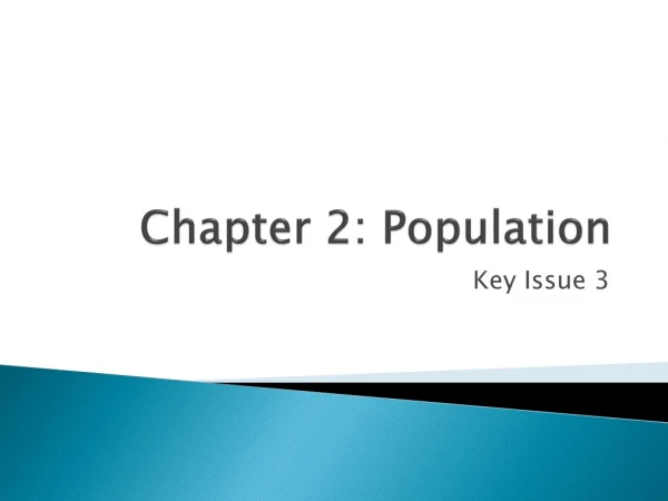Chapter 2: Population