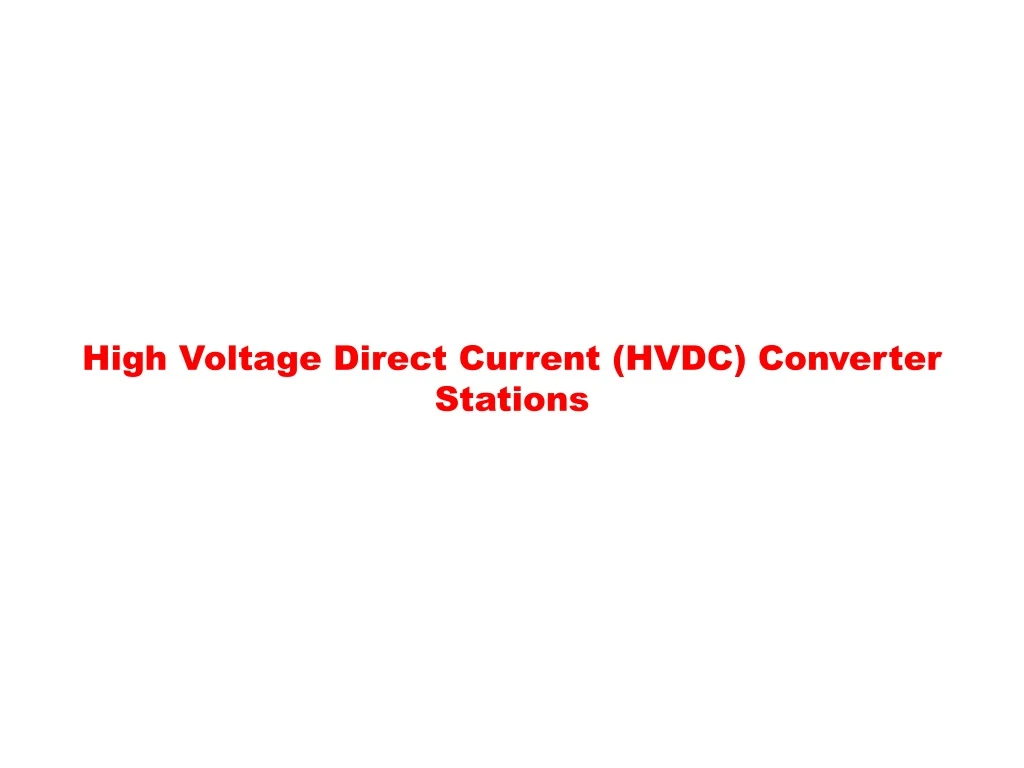 high voltage direct current hvdc converter