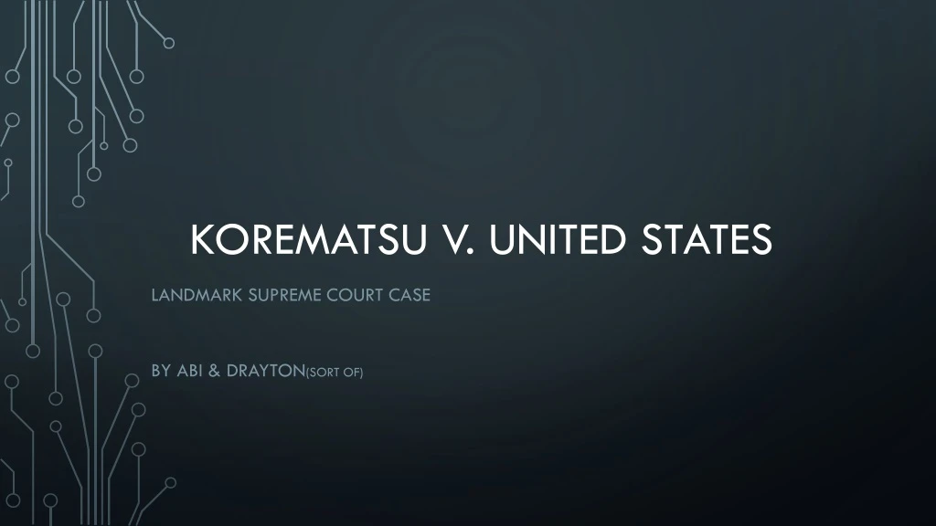 korematsu v united states