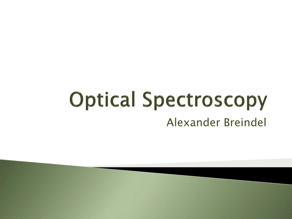 optical spectroscopy
