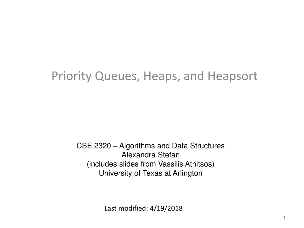 priority queues heaps and heapsort