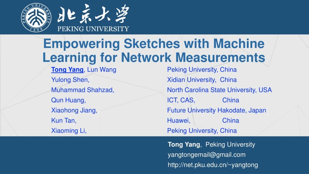 empowering sketches with machine learning