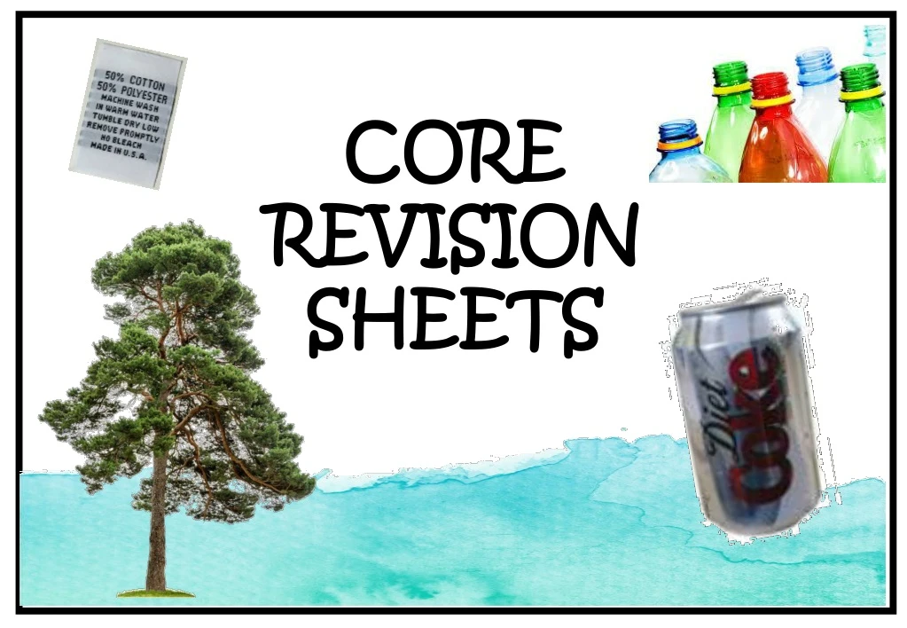 core revision sheets