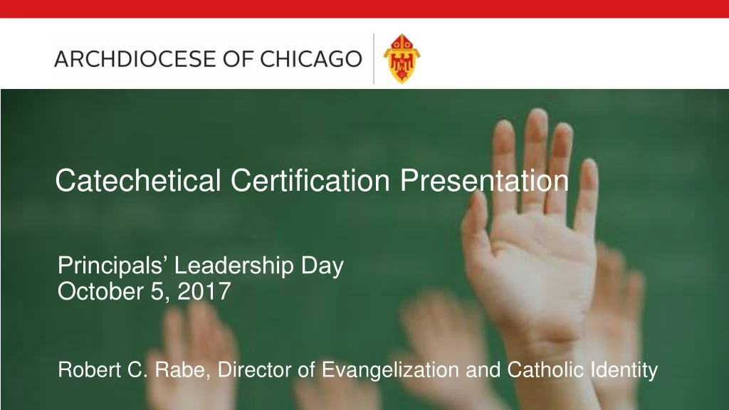 catechetical certification presentation