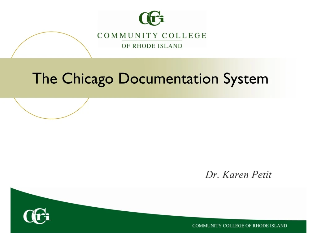 the chicago documentation system