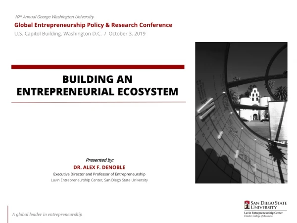 10 th Annual George Washington University Global Entrepreneurship Policy &amp; Research Conference