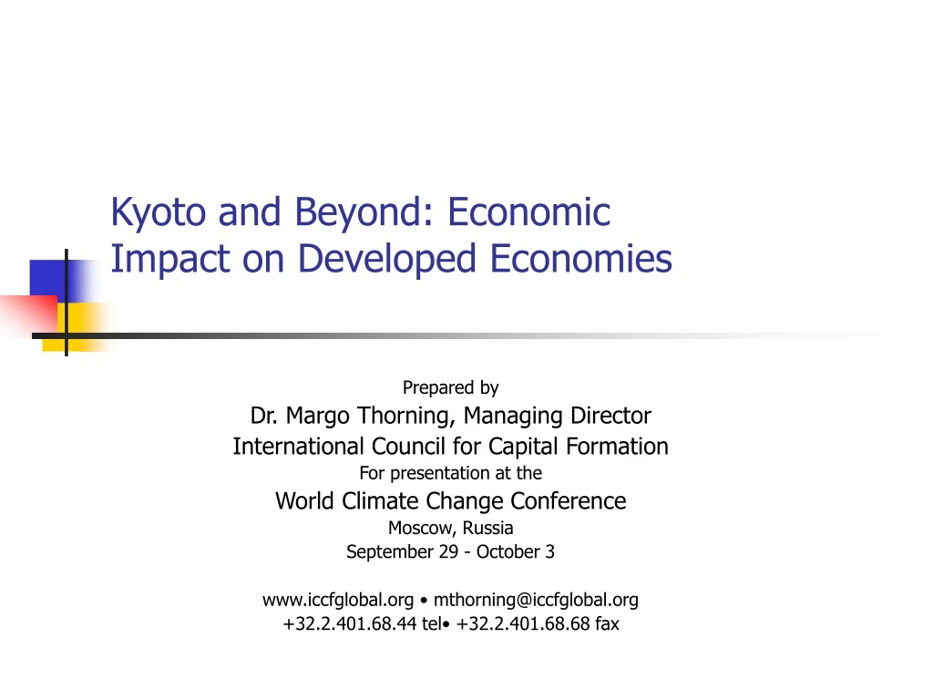kyoto and beyond economic impact on developed economies