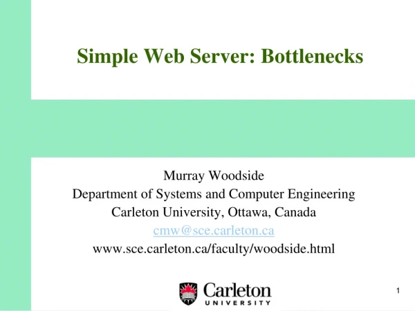 Simple Web Server: Bottlenecks