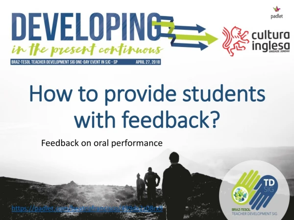 How to provide students with feedback?