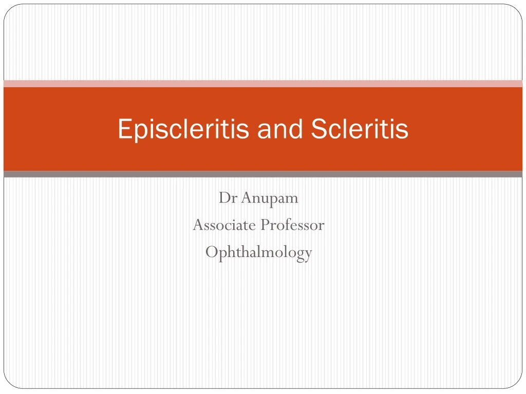 episcleritis and scleritis
