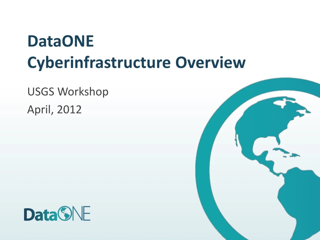 dataone cyberinfrastructure overview