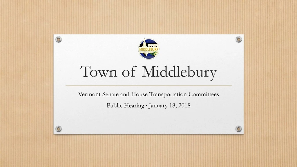 town of middlebury