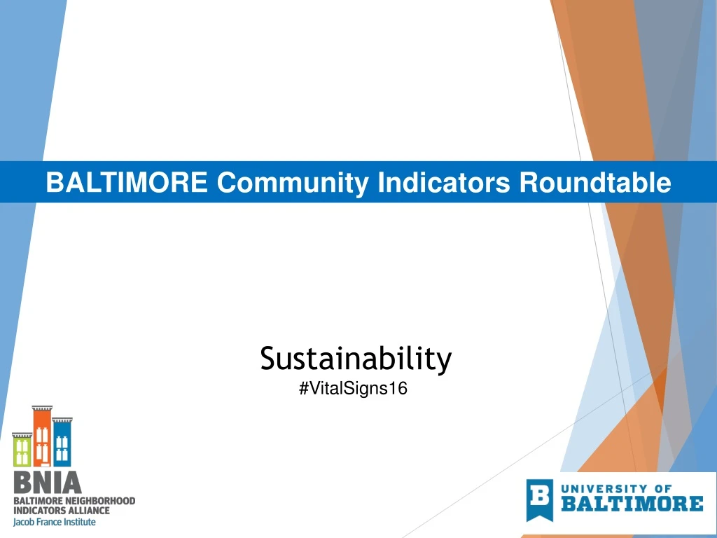 baltimore community indicators roundtable