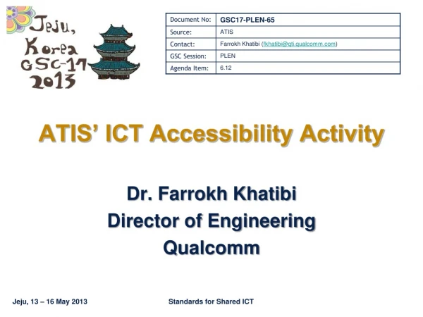 ATIS’ ICT Accessibility Activity