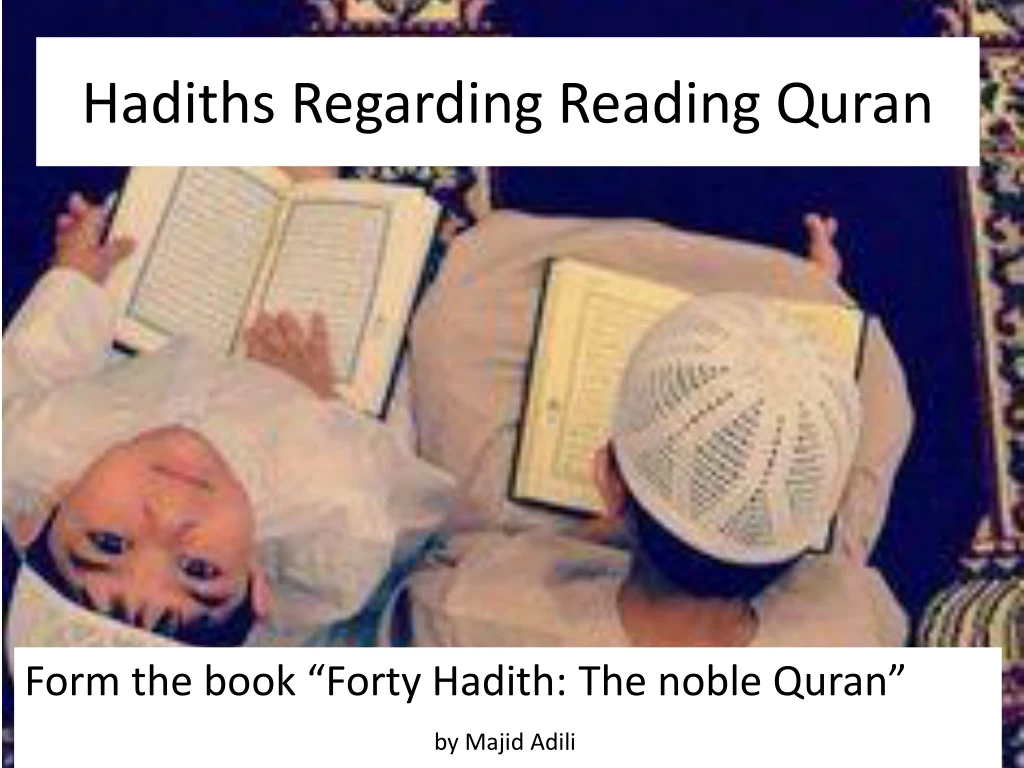 hadiths regarding reading quran