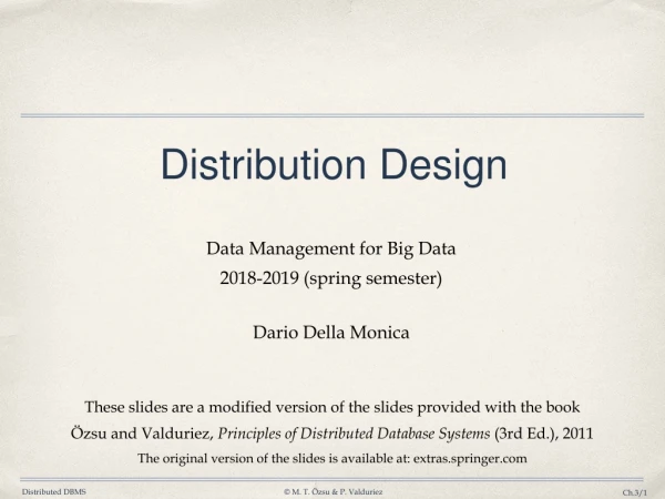 Distribution Design