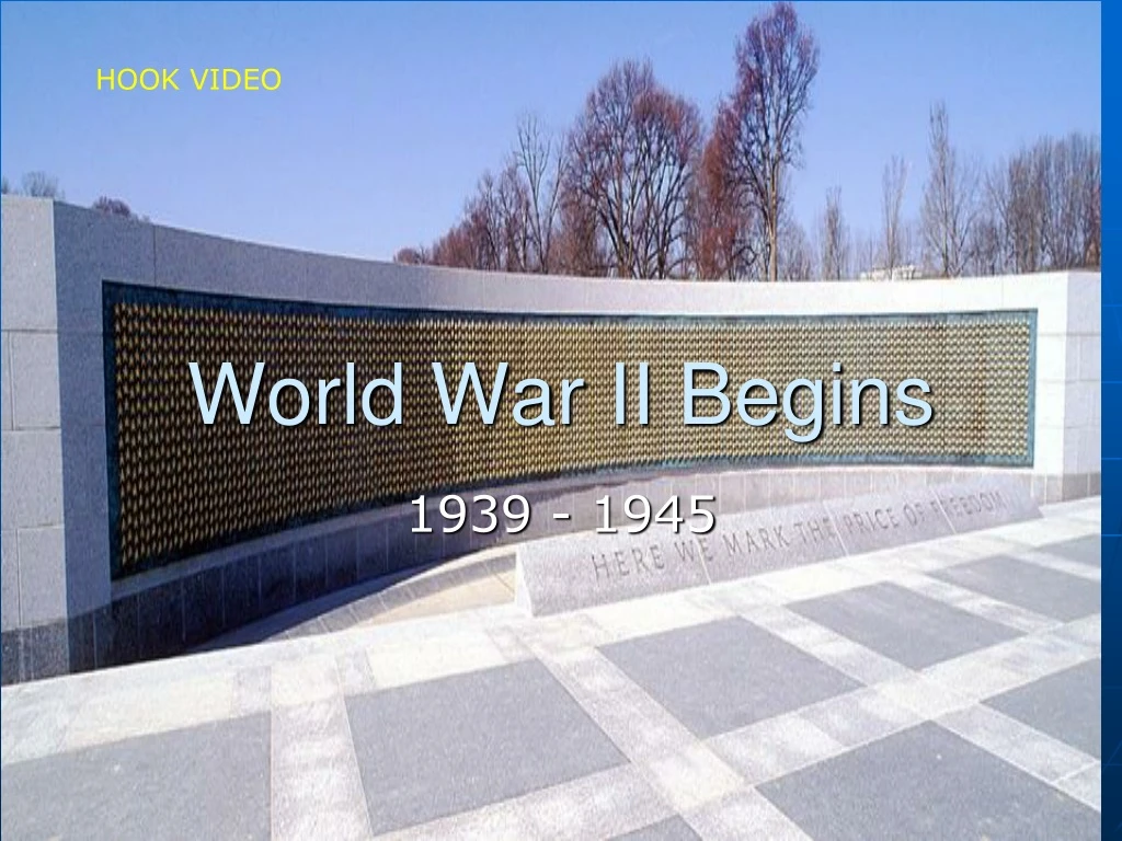 world war ii begins