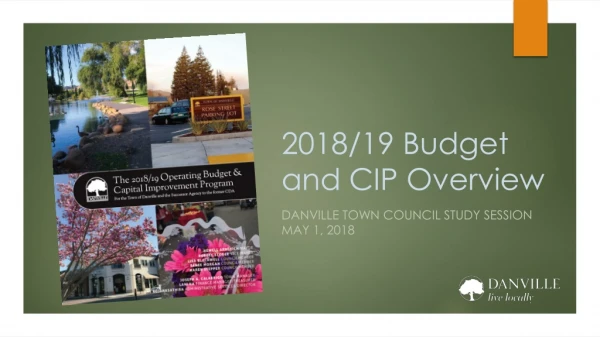 2018/19 Budget and CIP Overview