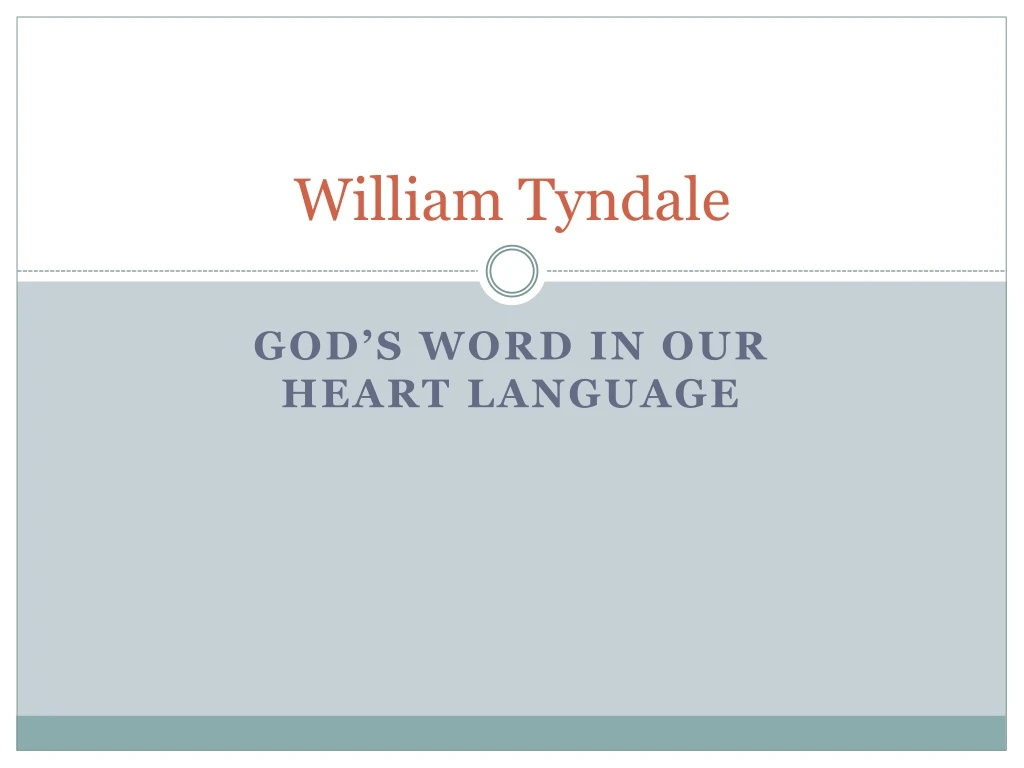 william tyndale