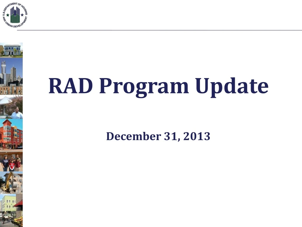 rad program update december 31 2013