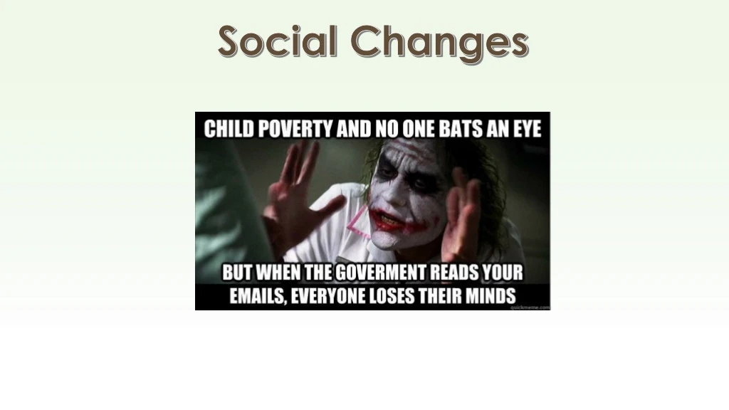 social changes