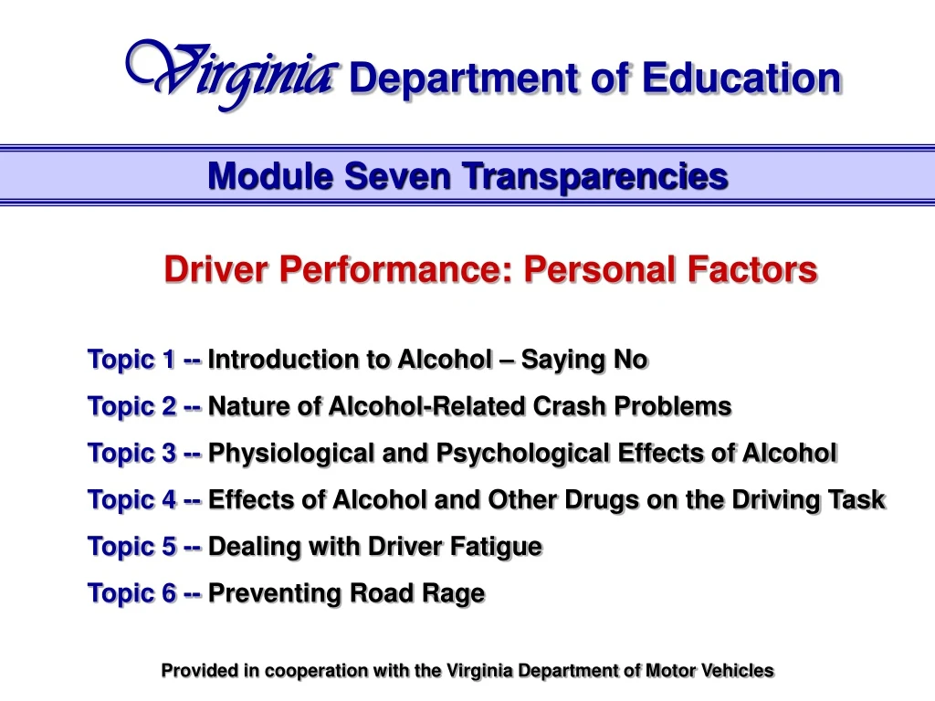 virginia department of education