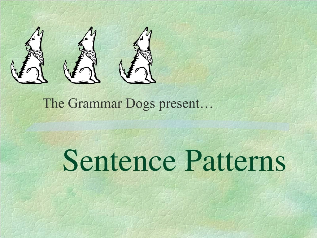 sentence patterns