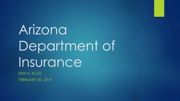 Arizona Department of Insurance