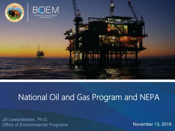 National Oil and Gas Program and NEPA