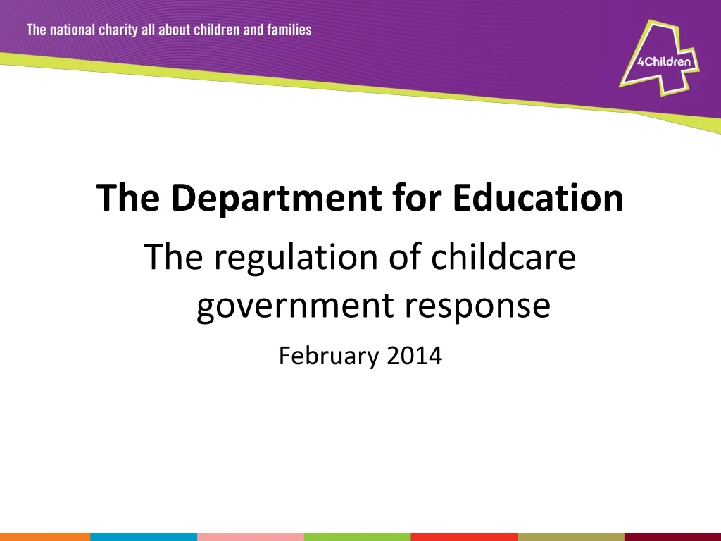 the department for education the regulation