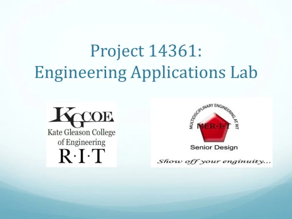 Project 14361: Engineering Applications Lab