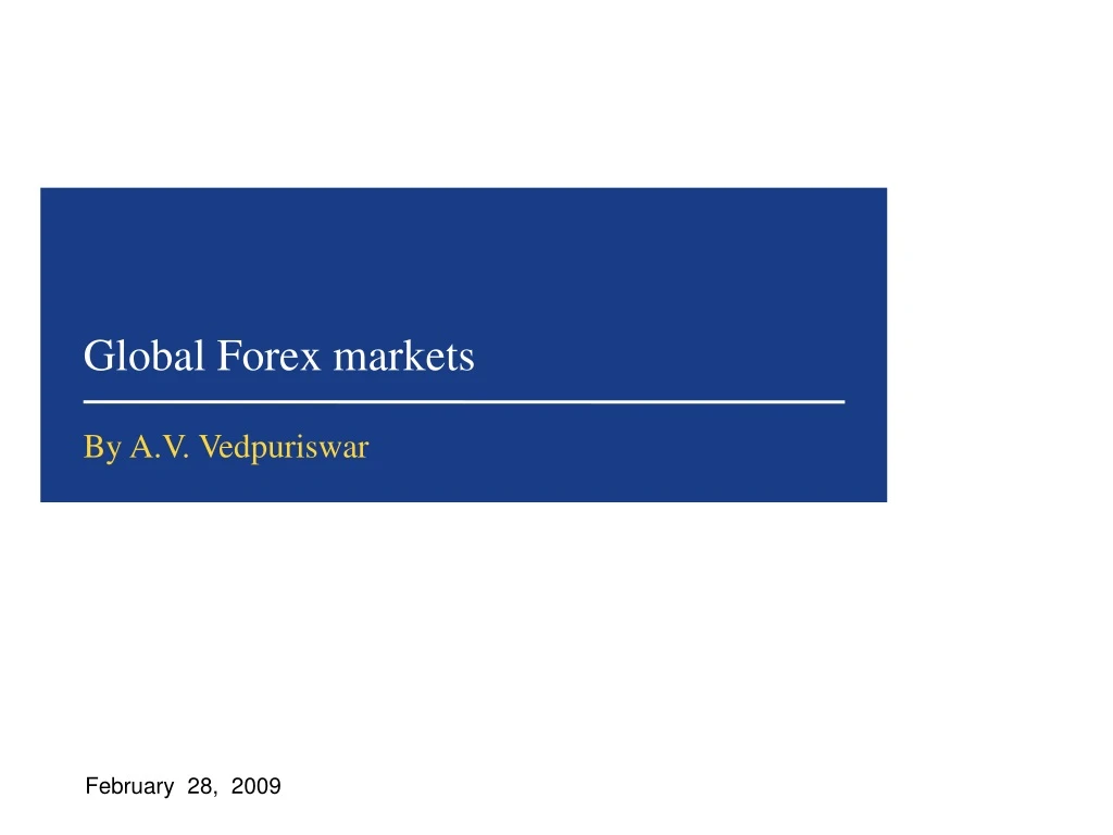 global forex markets