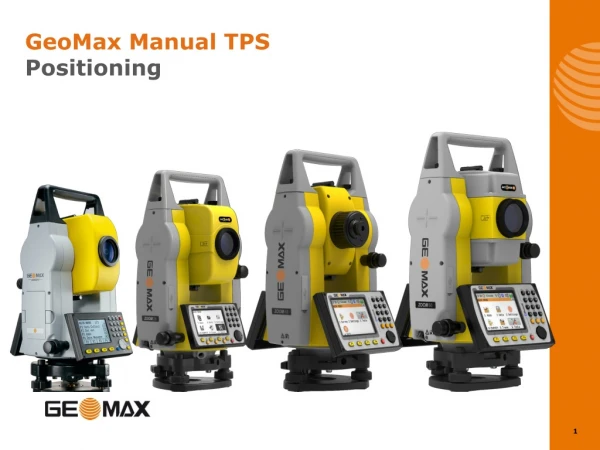 GeoMax Manual TPS Positioning