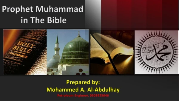 Prophet Muhammad in The Bible