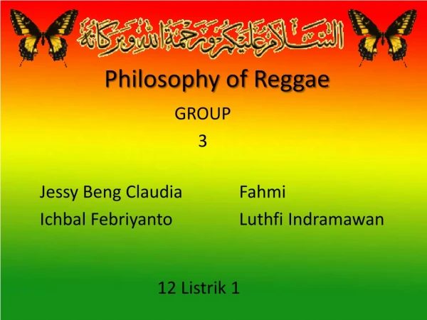 P hilosophy of Reggae