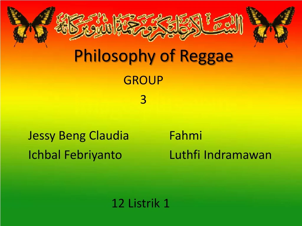 p hilosophy of reggae