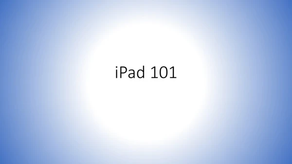 iPad 101