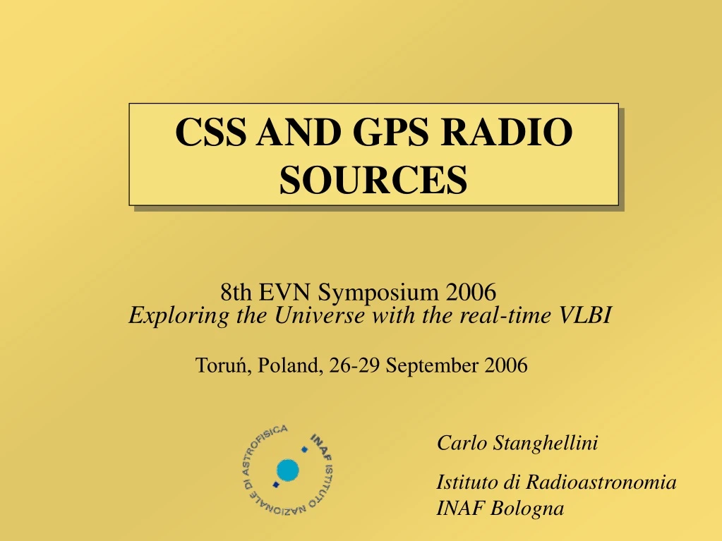 css and gps radio sources