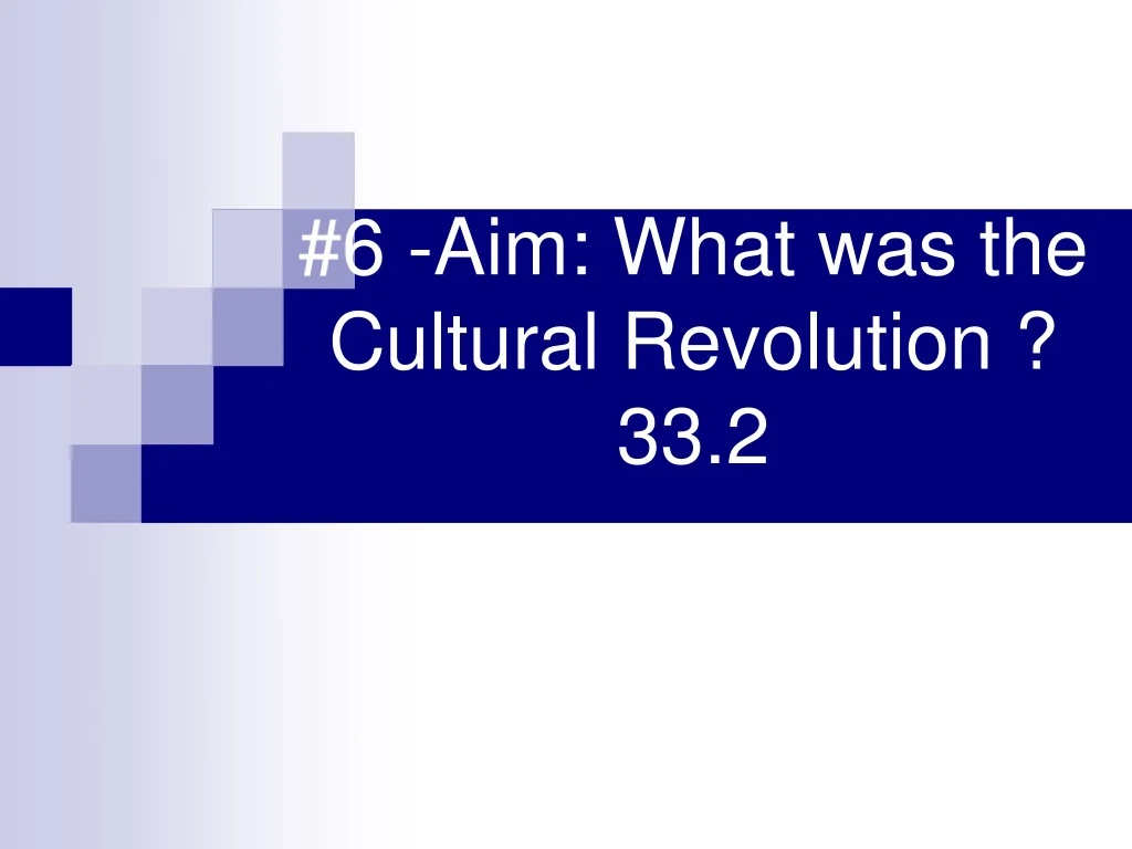 6 aim what was the cultural revolution 33 2