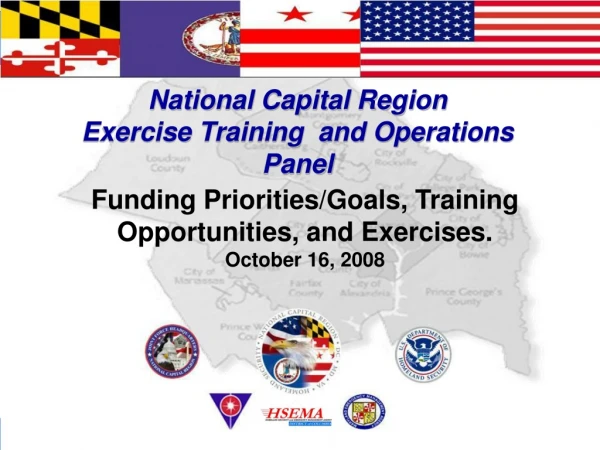 National Capital Region Exercise Training and Operations Panel