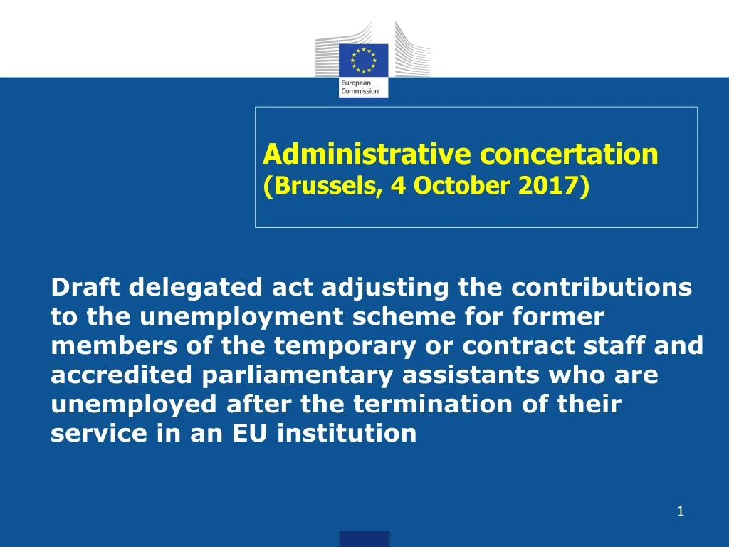 administrative concertation brussels 4 october 2017