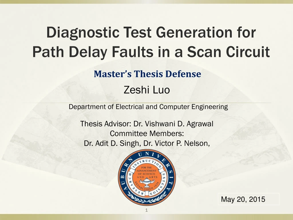 diagnostic test generation for path delay faults in a scan circuit