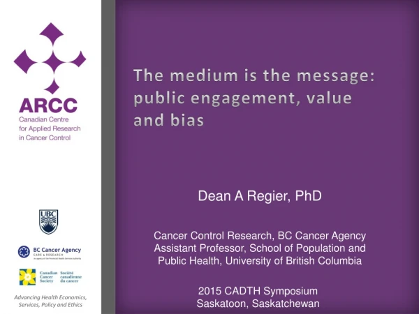 The medium is the message: public engagement, value and bias