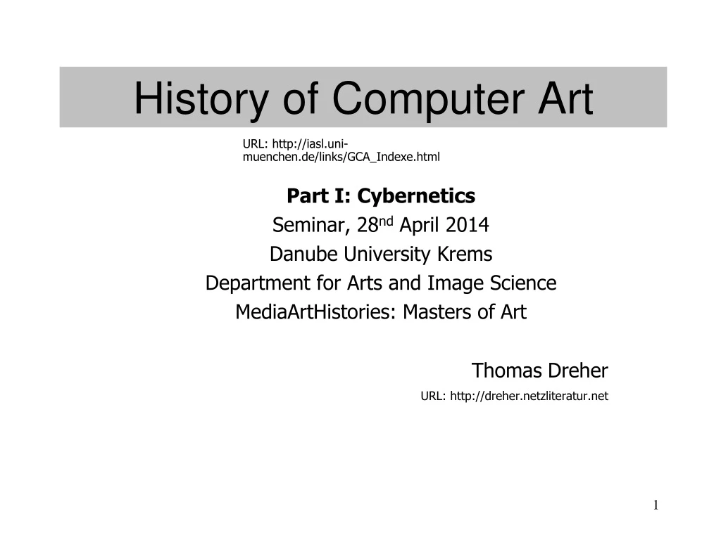 history of computer art