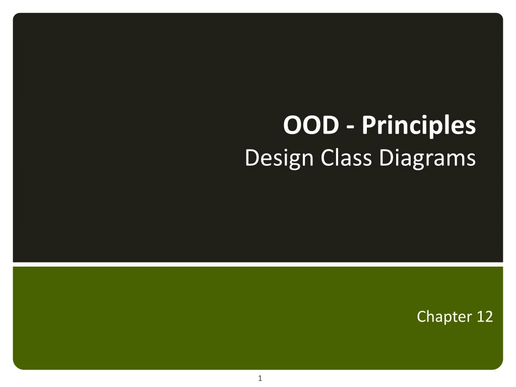 ood principles design class diagrams