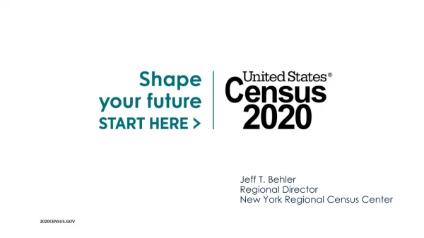 Jeff T. Behler Regional Director New York Regional Census Center